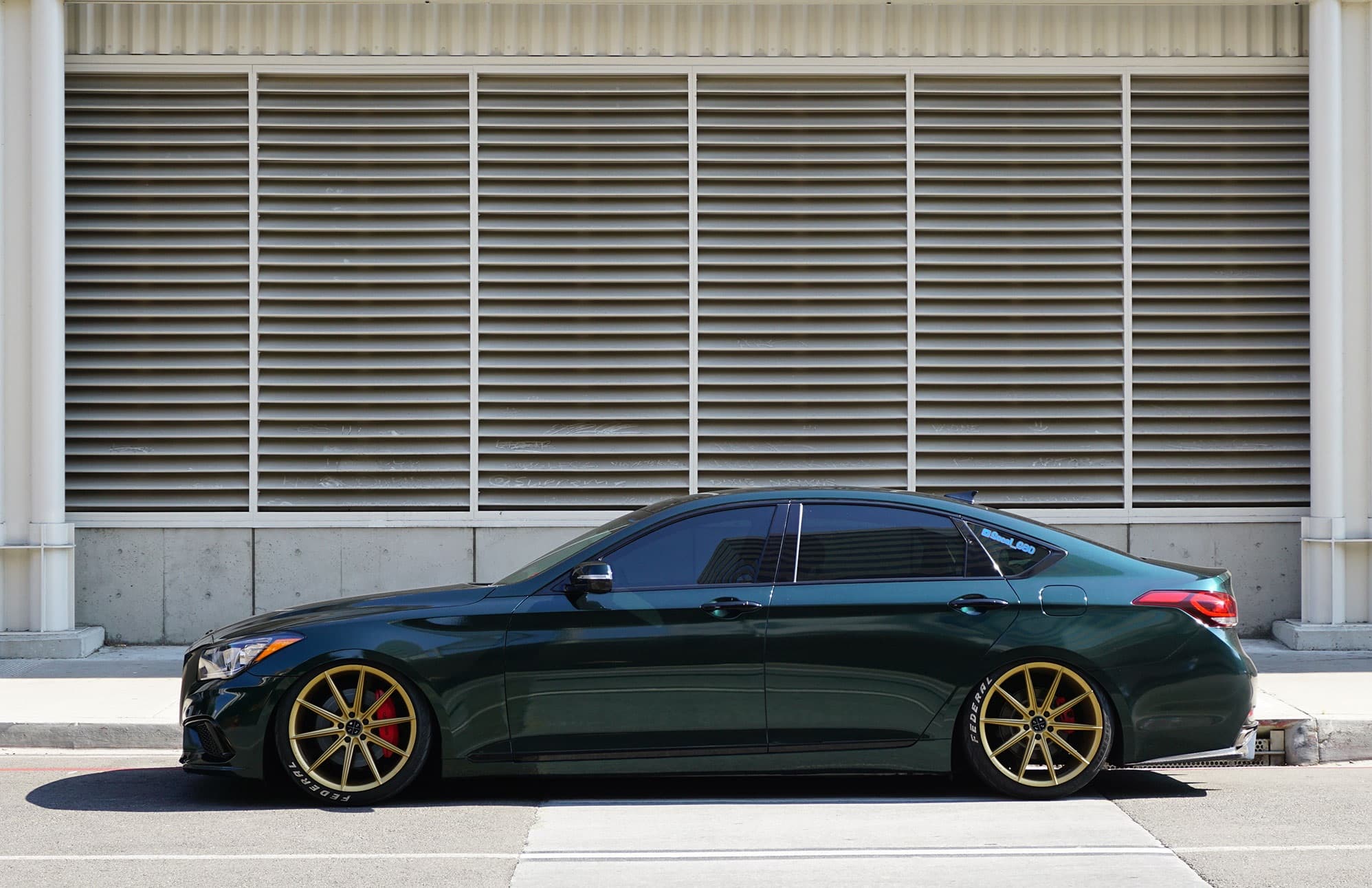 Green/Black Iridescent Gloss Gloss Iridescent wrap by KPMF, photograph 1 of 3