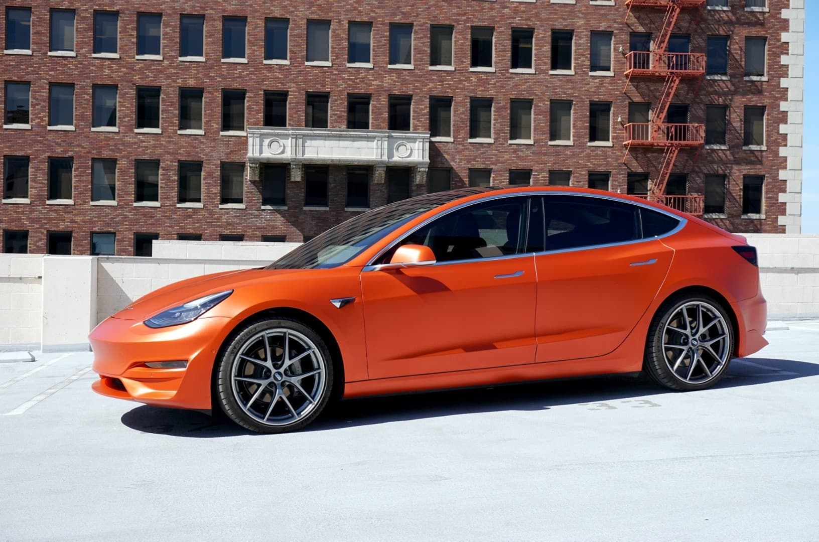 Matte Iced Orange Titanium Matte Metallic wrap by KPMF, photograph 3 of 4