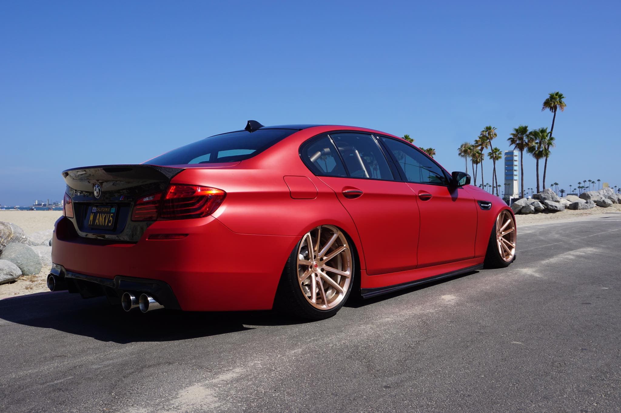 Matte Iced Red Titanium Matte Metallic wrap by KPMF, photograph 2 of 5