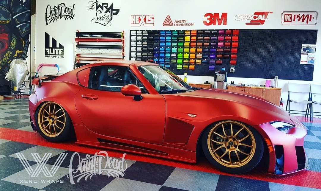 Matte Iced Red Titanium Matte Metallic wrap by KPMF, photograph 5 of 5