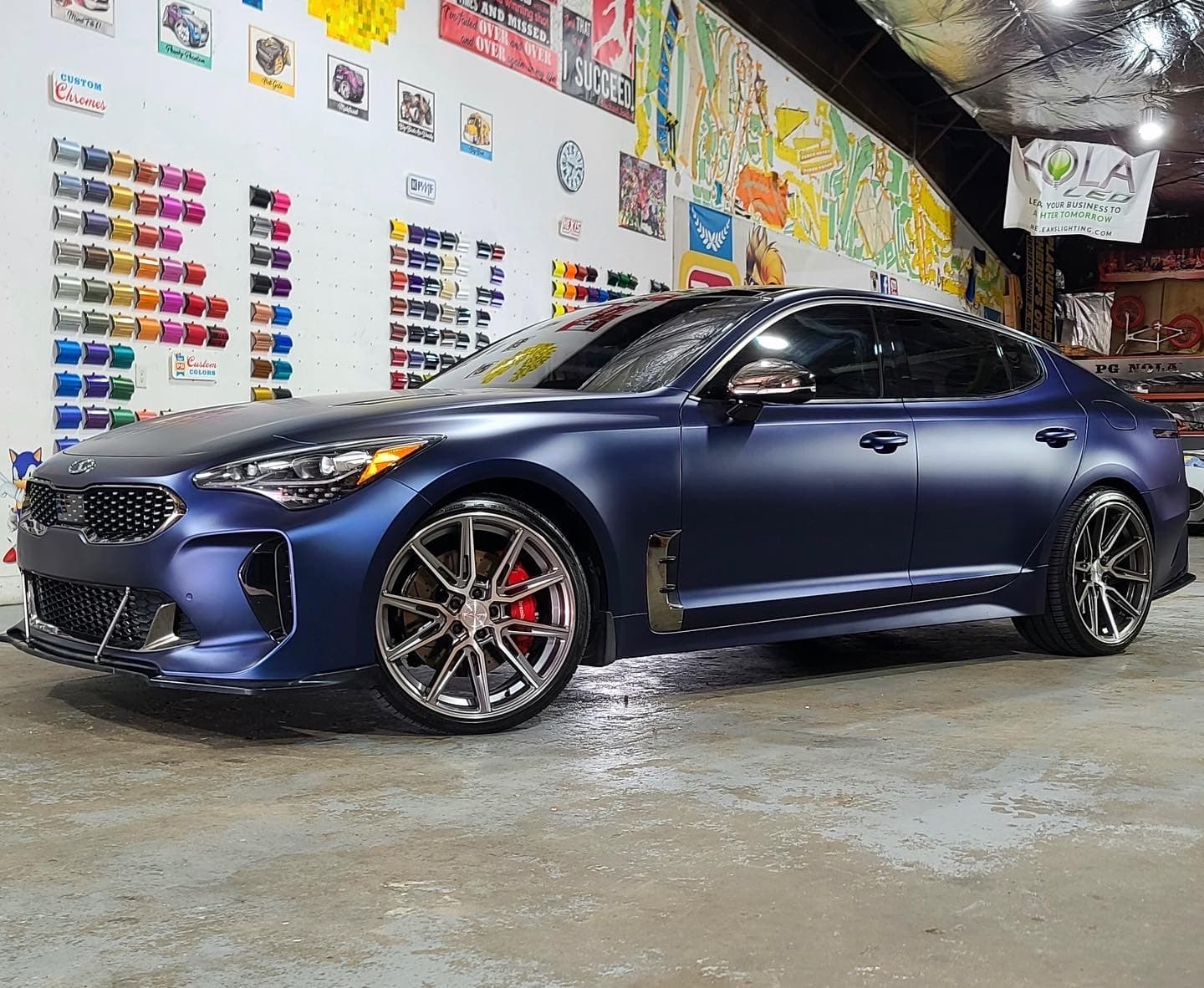 Matte Sinister Blue Matte wrap by KPMF, photograph 1 of 4