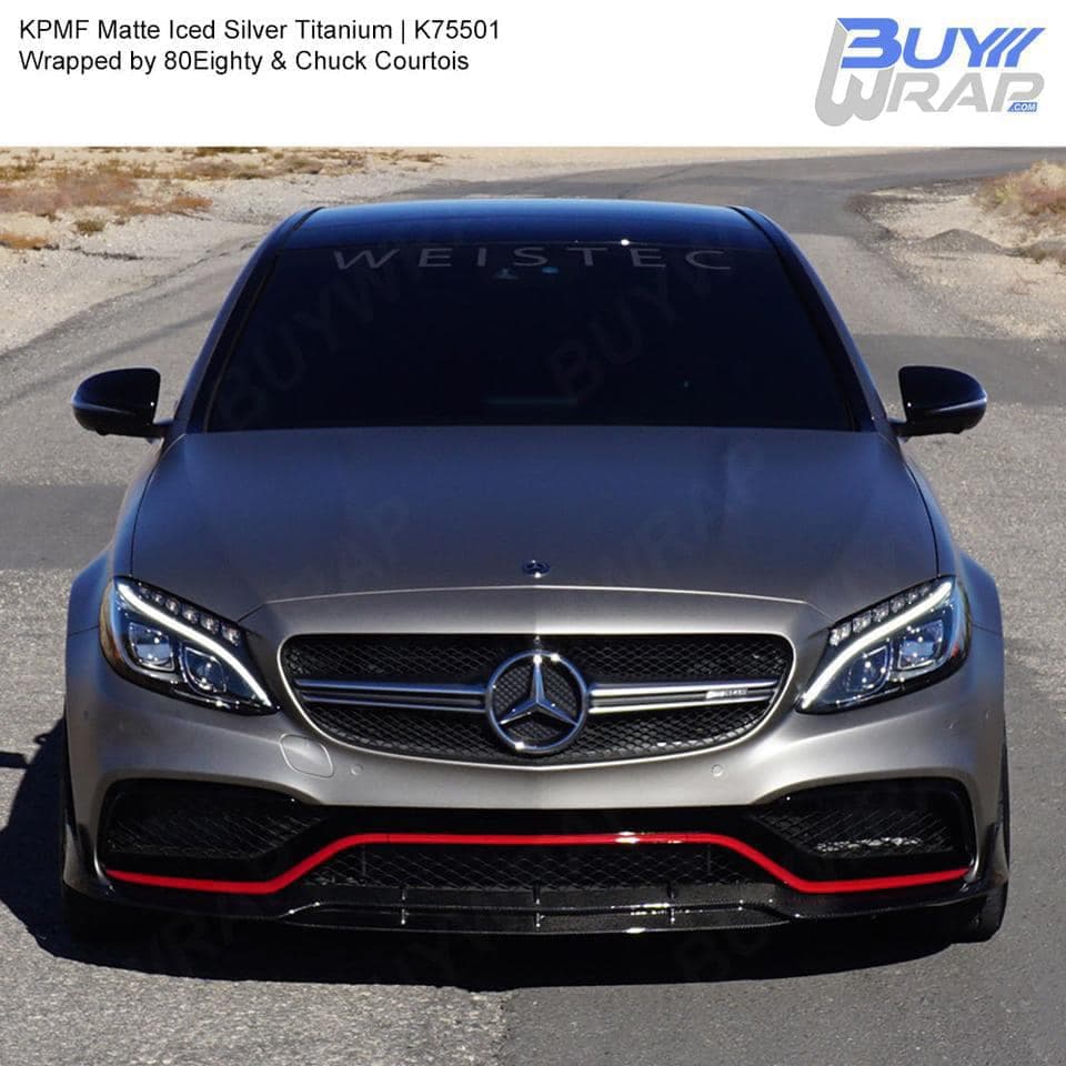 Matte Iced Silver Titanium Matte Metallic wrap by KPMF, photograph 5 of 7