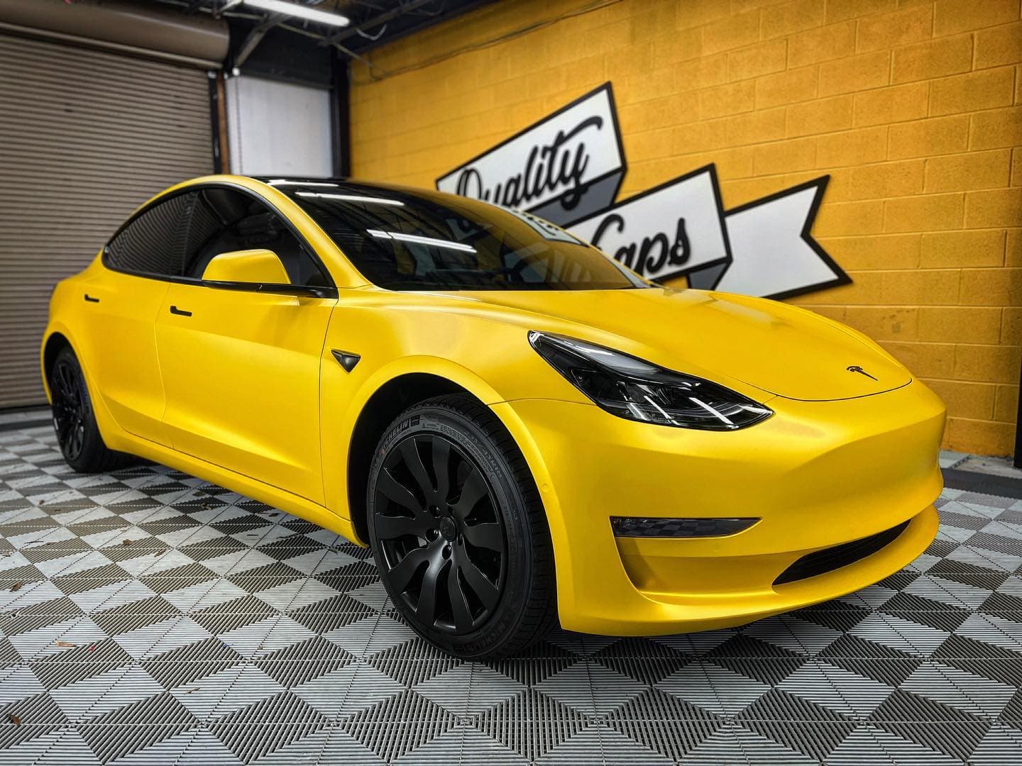 Matte Sonic Yellow Pearl Matte Pearlescent wrap by KPMF, photograph 4 of 8
