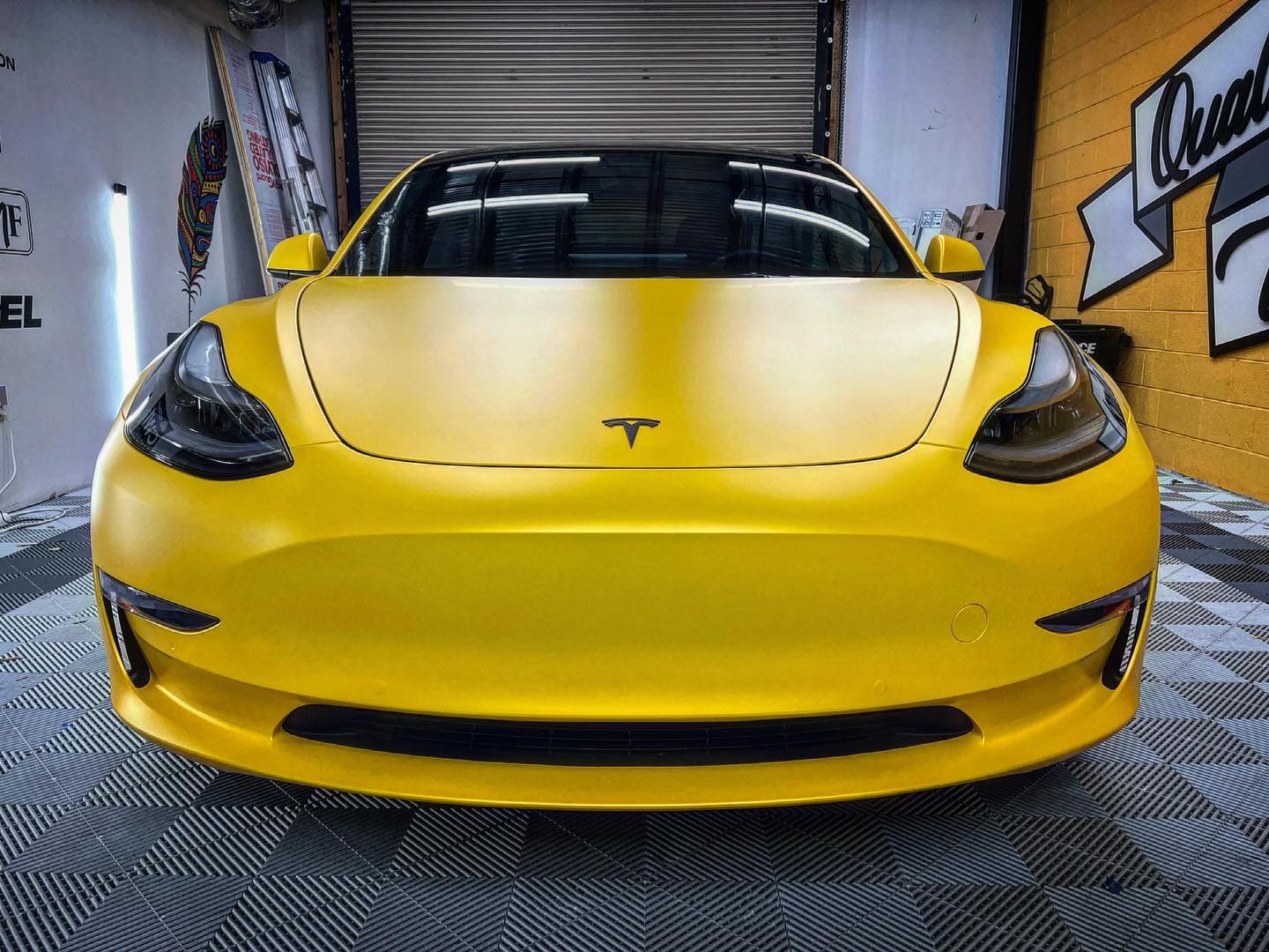 Matte Sonic Yellow Pearl Matte Pearlescent wrap by KPMF, photograph 5 of 8