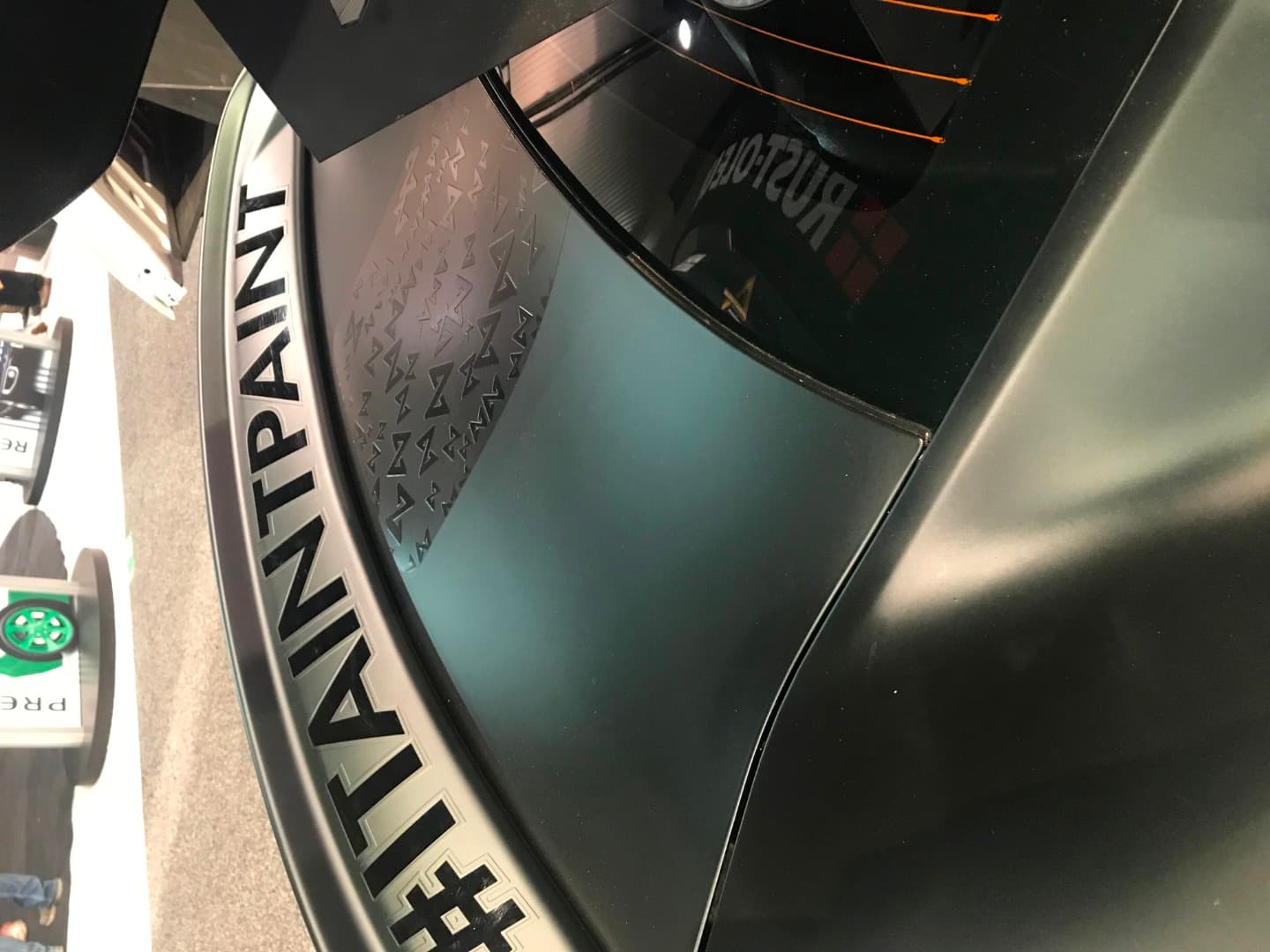 Matte Platinum Dark Sage Iridescent Matte Iridescent wrap by KPMF, photograph 4 of 8