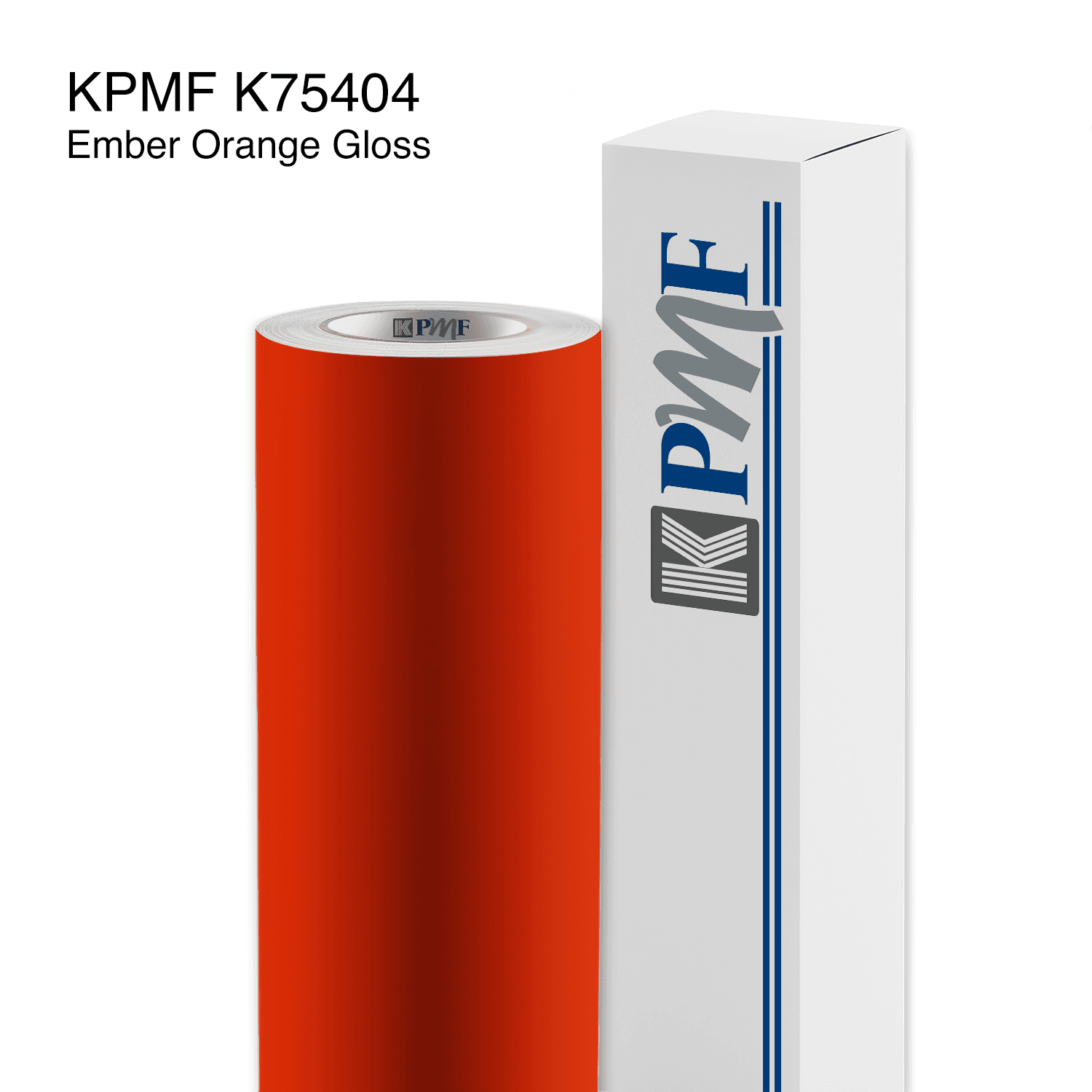 Metallic Gloss Ember Orange film swatch