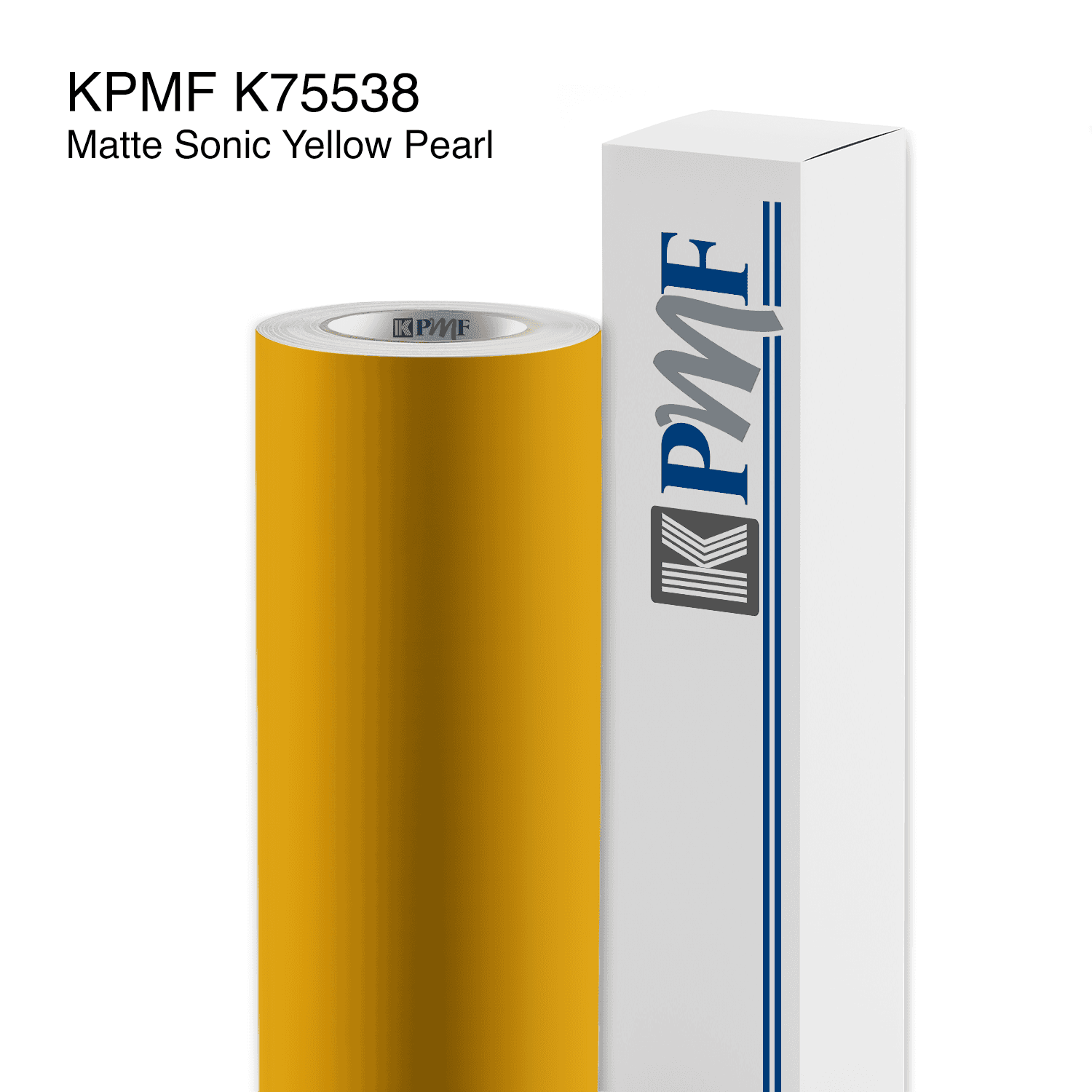 Matte Sonic Yellow Pearl film swatch