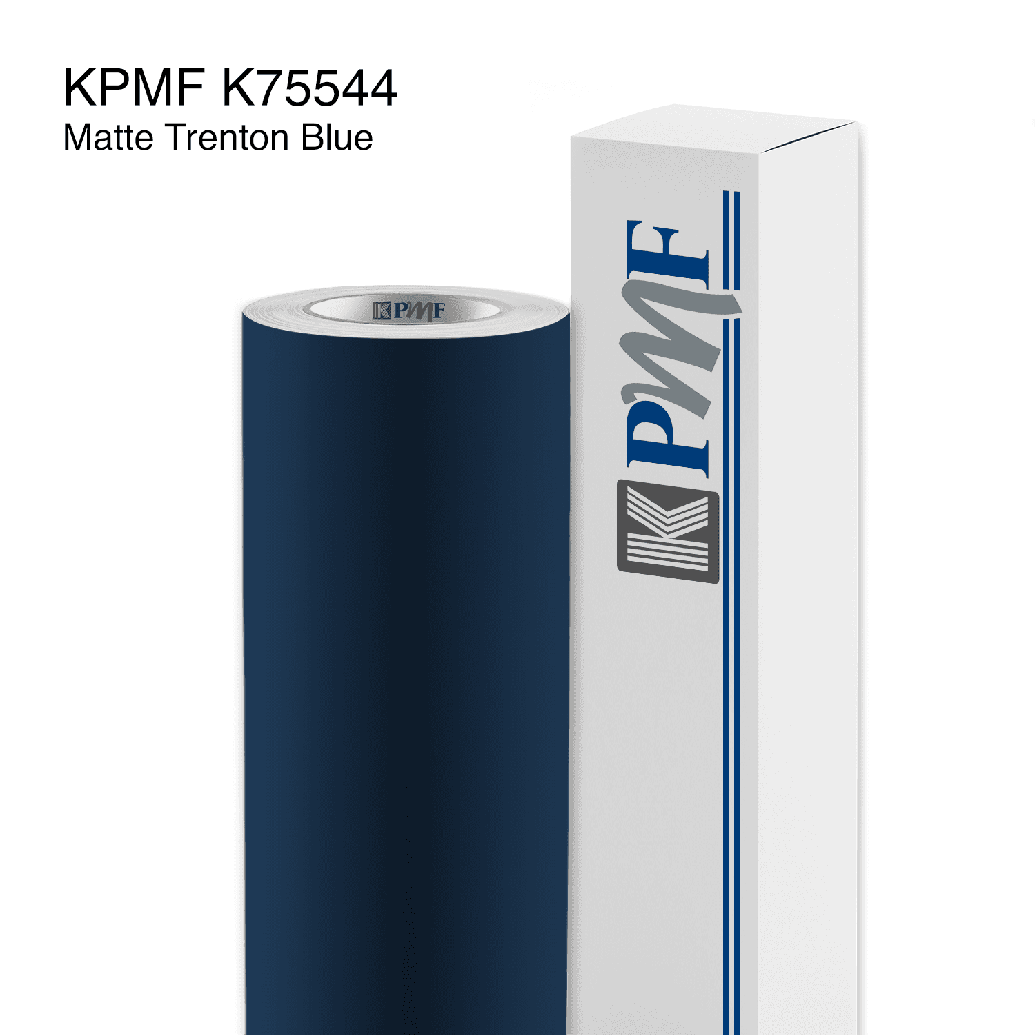 Matte Trenton Blue Metallic film swatch