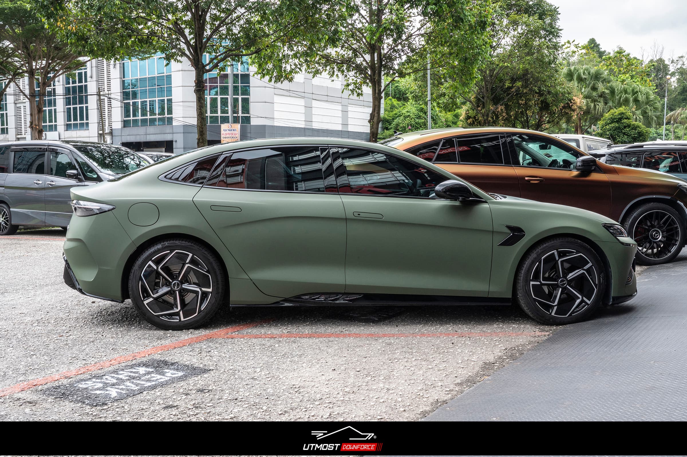 Matte Olive Green Matte wrap by Avery Dennison, photograph 2 of 18