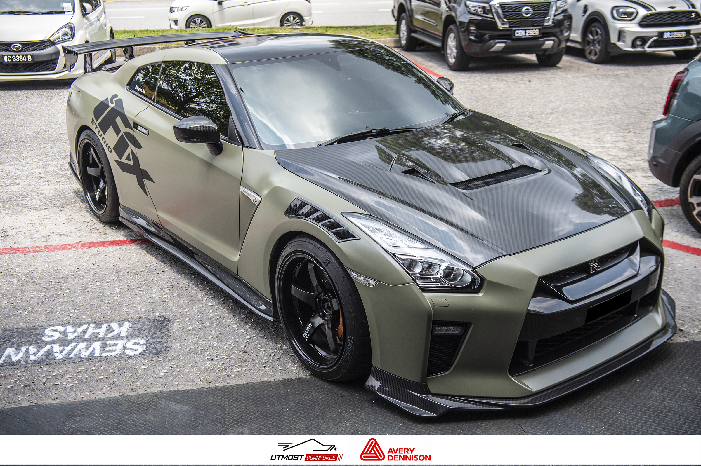Satin Khaki Green