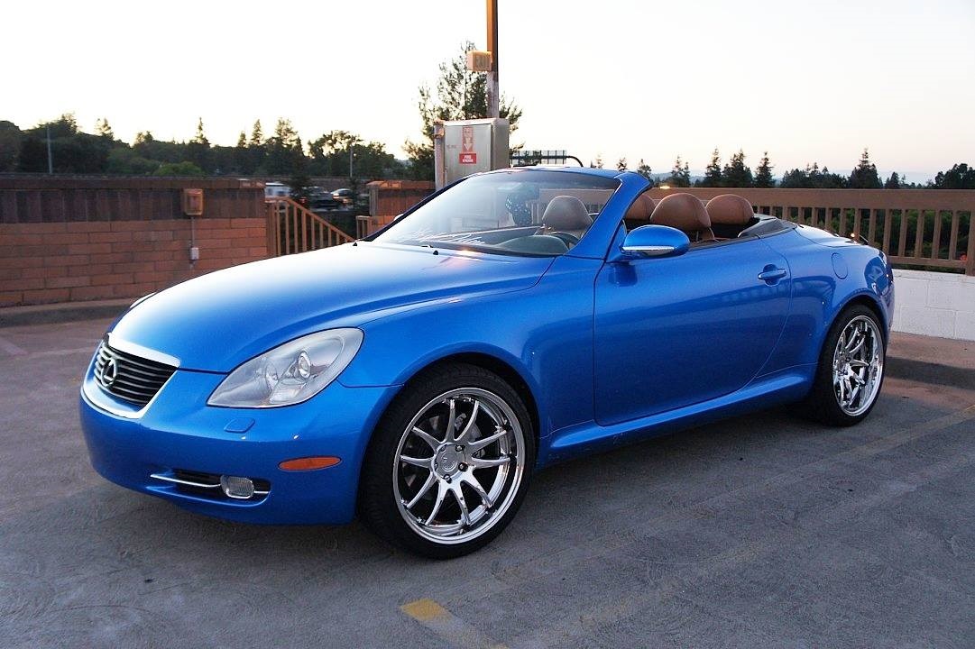 Indulgent Blue Metallic wrap example