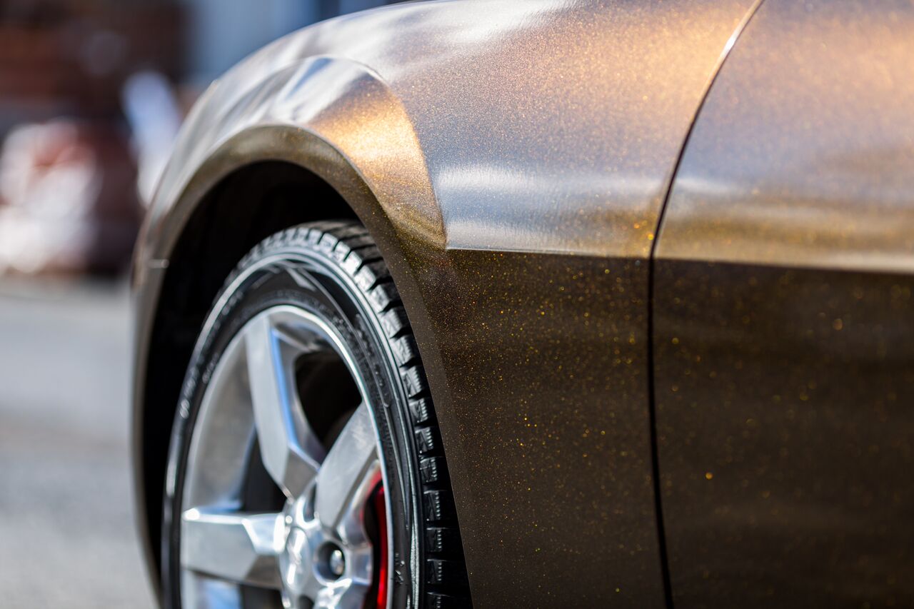 Copper/Black Starlight Gloss wrap example