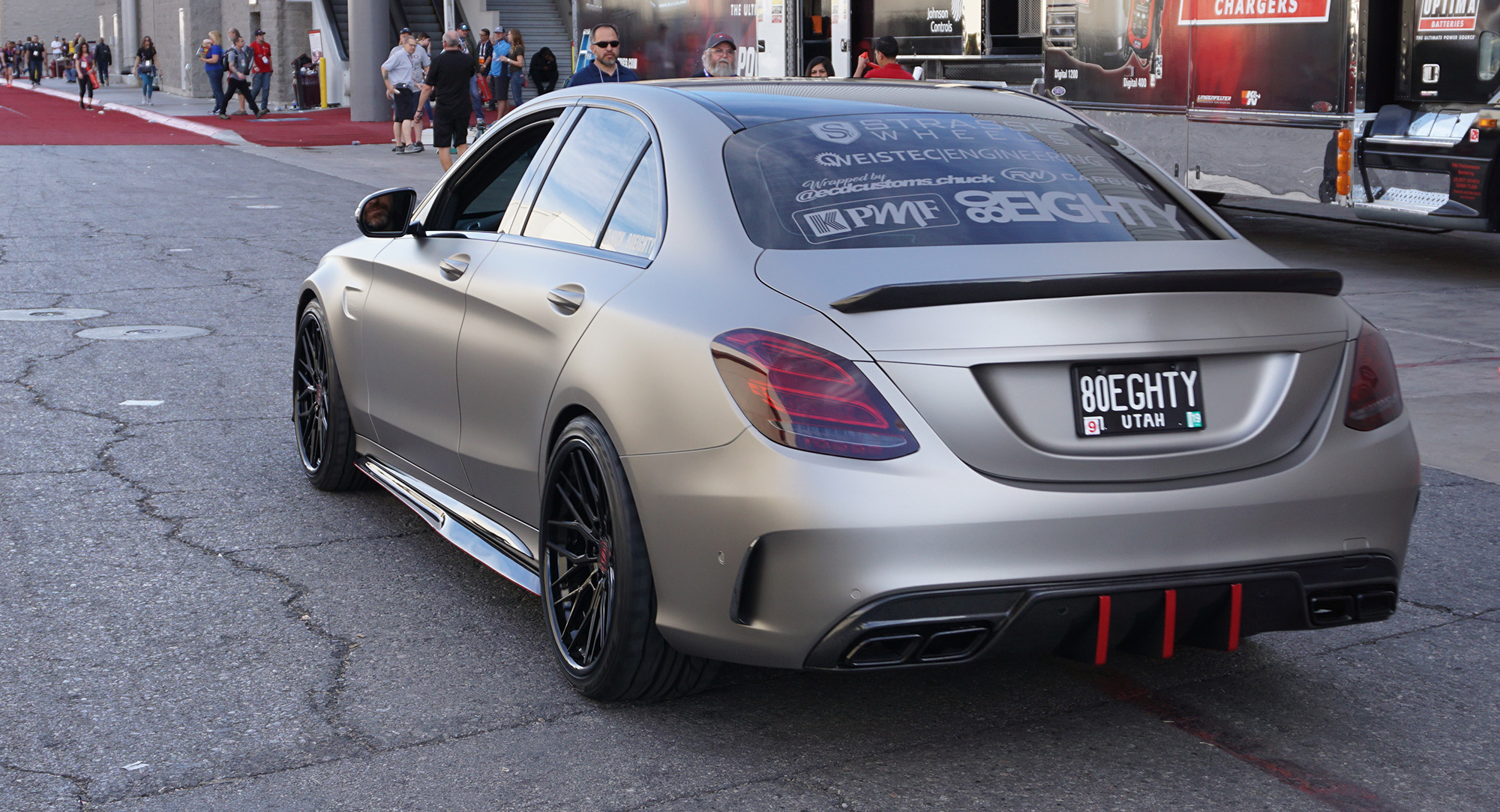 Matte Iced Silver Titanium wrap example