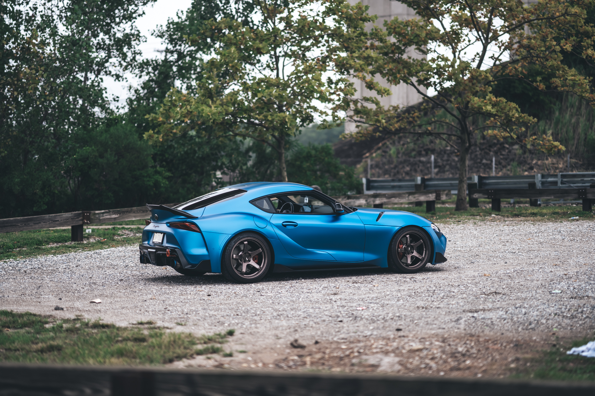 Matte Tempest Blue wrap example