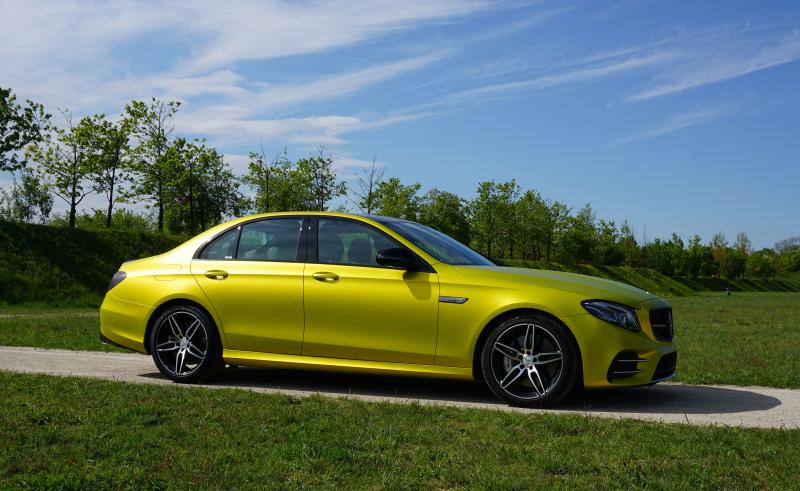 Matte Iced Yellow Titanium Metallic on car