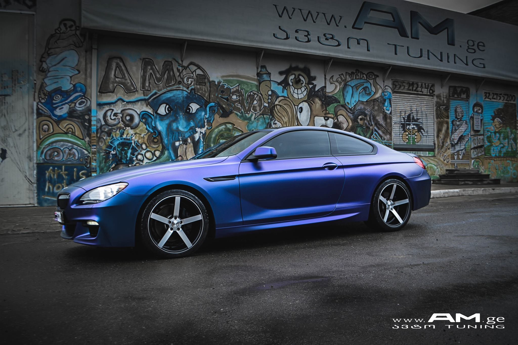 Matte Purple/Blue Iridescent wrap example