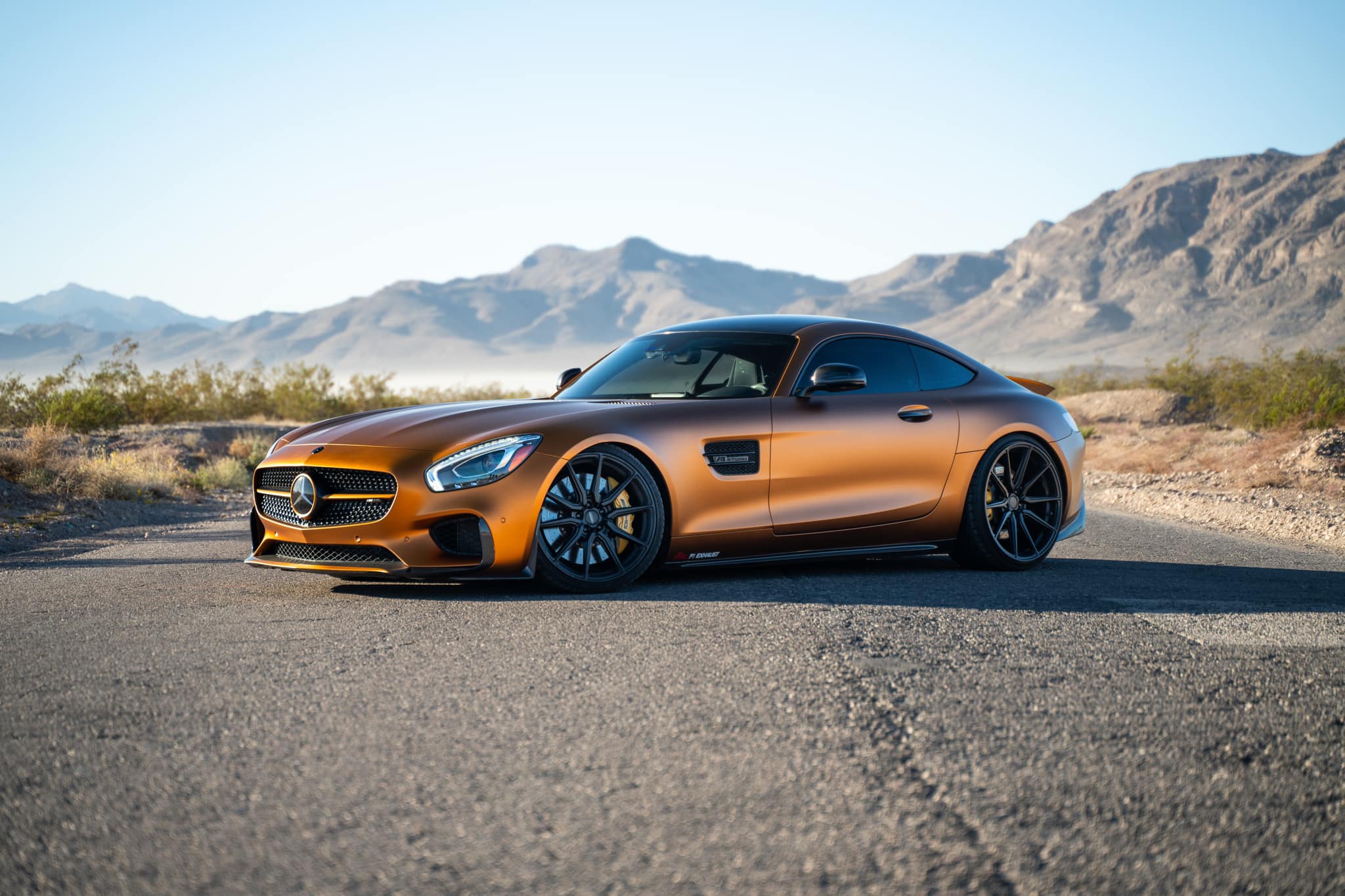 Metallic Matte Iced Amber Titanium wrap example