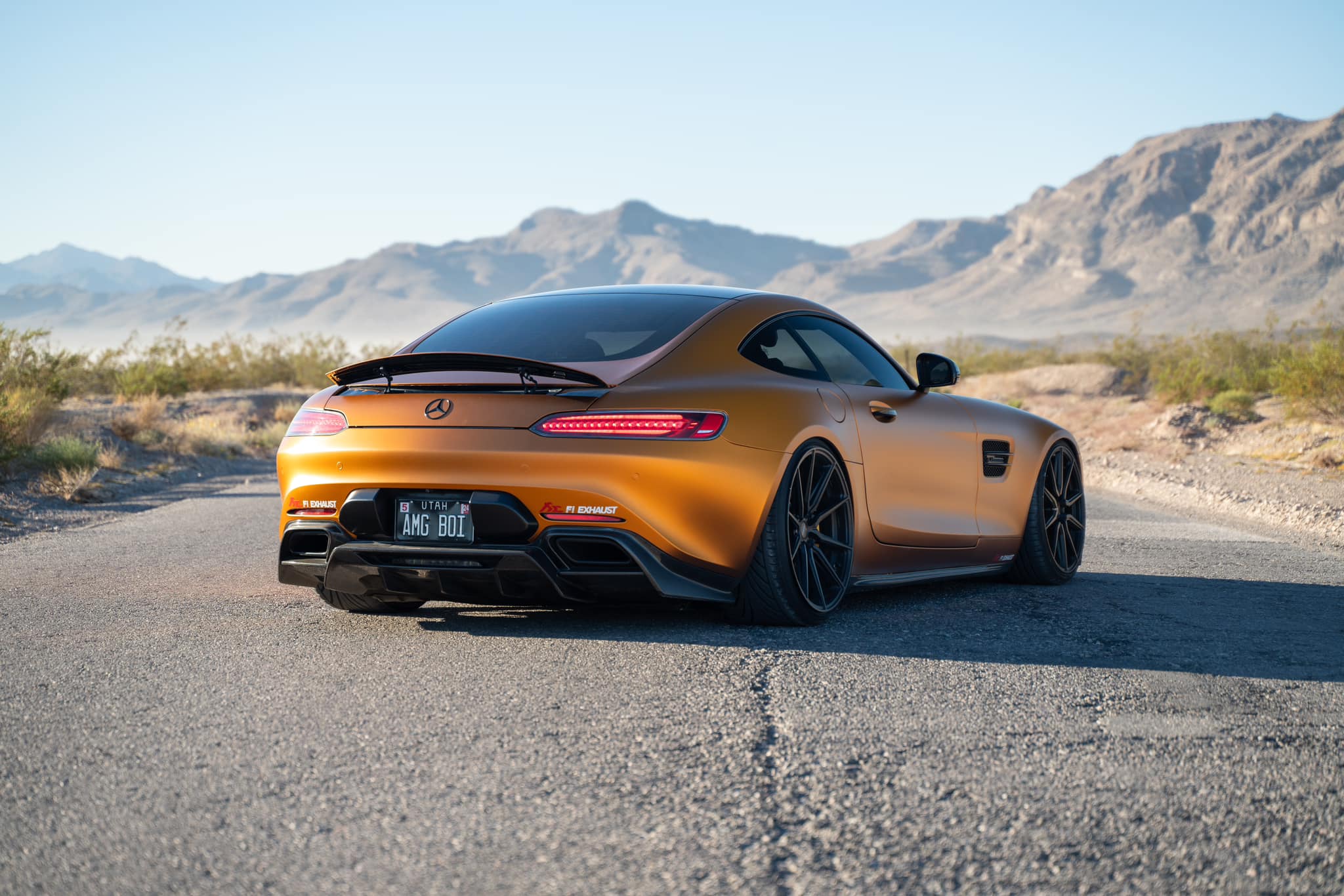 Metallic Matte Iced Amber Titanium wrap example
