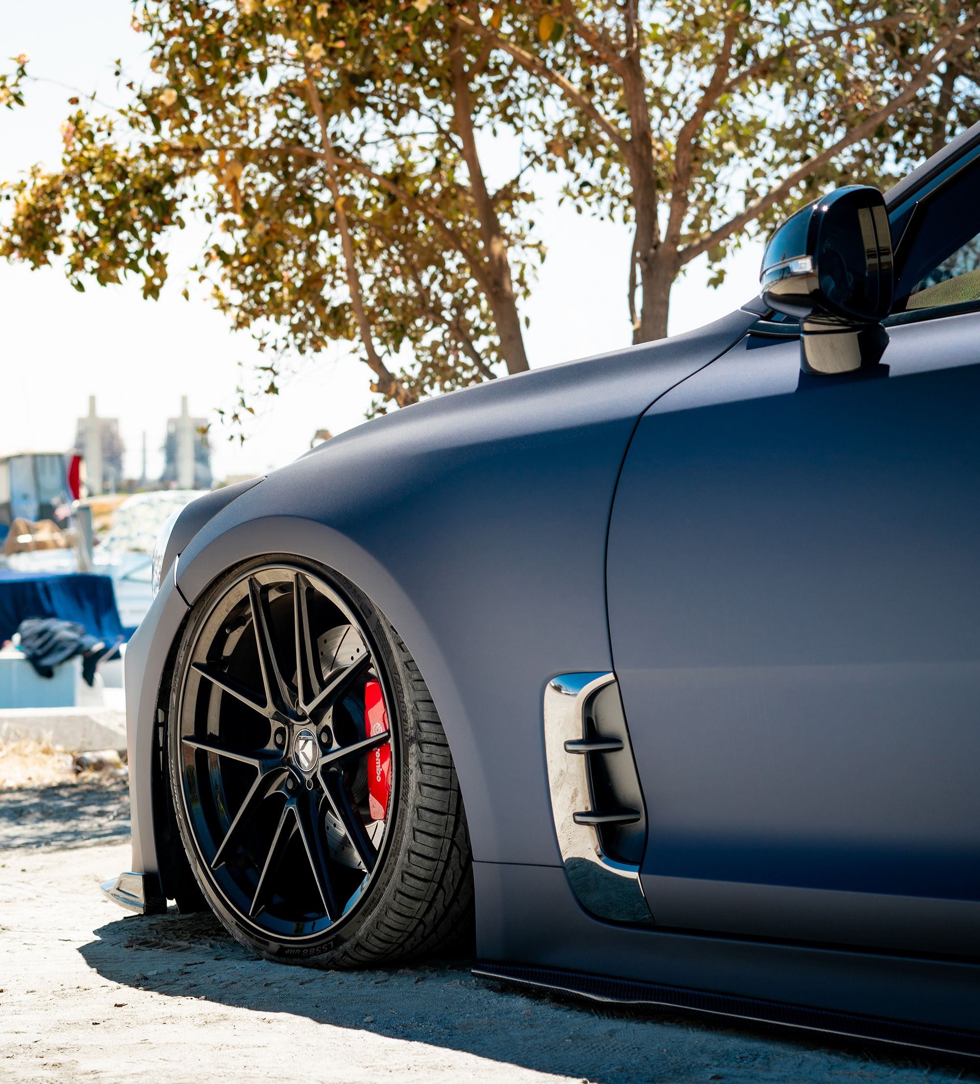 Absolute Matte Quantum Blue wrap example