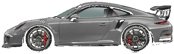 Car side profile with PPF coverage overlays